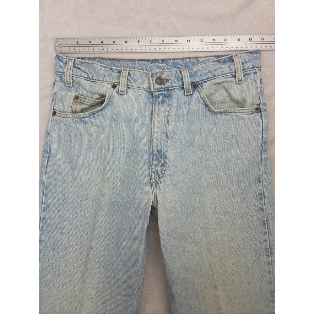 Vintage 90s Levi's 550 Jeans | Orange Tab‎ Light Wash | Relaxed Tapered | 34x34